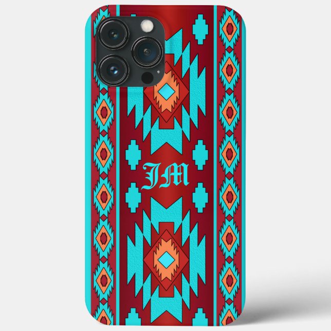 Southwestern Geometric Ethnic Case-Mate iPhone Case (Back)