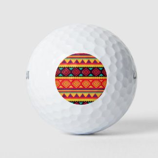 Southwestern Geometric Print Golf Balls
