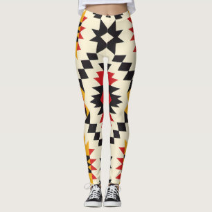 Southwestern Geometric Print Leggings