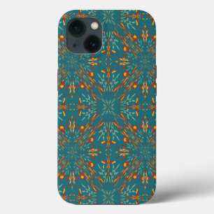 Southwestern Golden Sun Ray Colours Pattern iPhone 13 Case