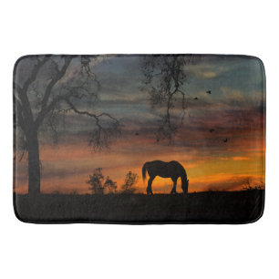 Southwestern Horse Bath Mat
