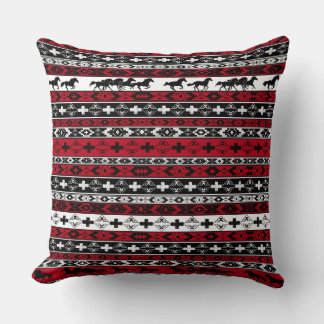 Southwestern Indian Horse Cushion