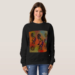 SOUTHWESTERN  KOKOPELLI ART  SWEATSHIRT