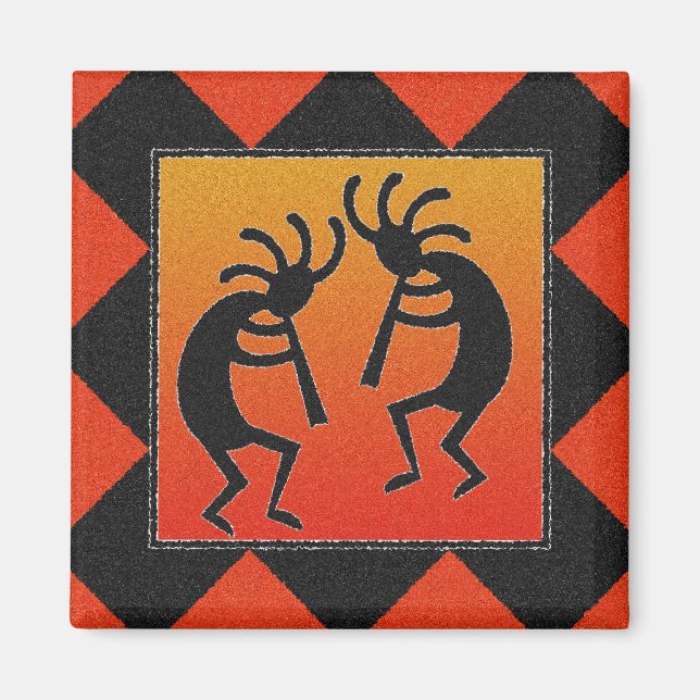 Southwestern Kokopelli Magnet (Front)