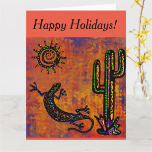 SOUTHWESTERN LIZARD ART CARD