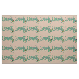 Southwestern Lizard with Pale Purple Stripe Fabric