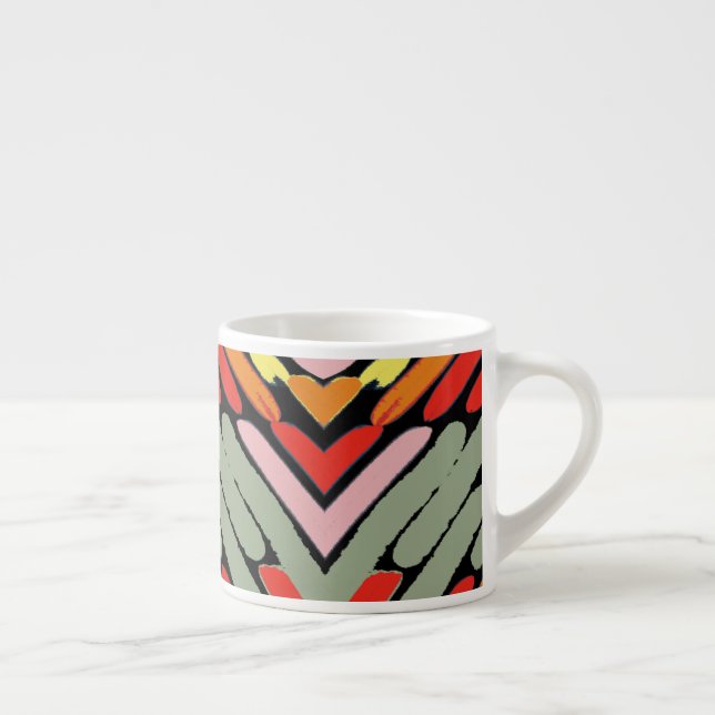 Southwestern Multicolored Pattern Espresso Cup (Right)