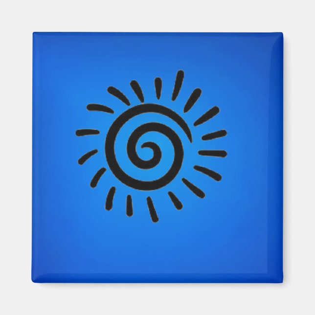 Southwestern Native American Sun Symbol Magnet (Front)
