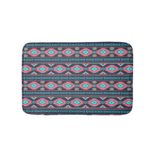Southwestern navajo ethnic tribal pattern. bath mat