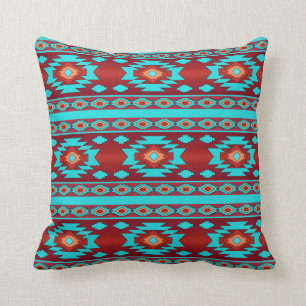 Southwestern navajo ethnic tribal pattern. cushion
