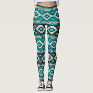 Southwestern navajo ethnic tribal pattern. leggings