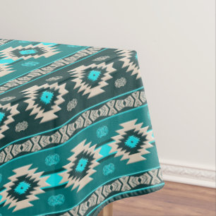 Southwestern navajo ethnic tribal pattern. tablecloth