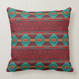 Southwestern navajo tribal pattern cushion