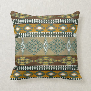 Southwestern navajo tribal pattern cushion