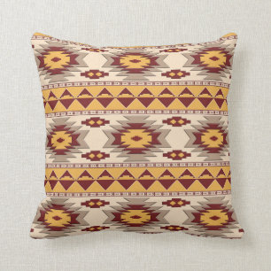 Southwestern navajo tribal pattern cushion