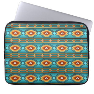Southwestern navajo tribal pattern laptop sleeve