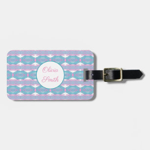 Southwestern navajo tribal pattern luggage tag