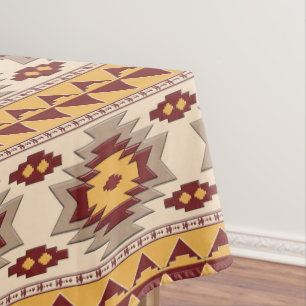 Southwestern navajo tribal pattern tablecloth