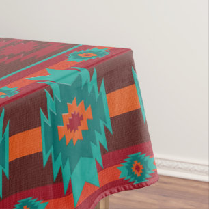 Southwestern navajo tribal pattern tablecloth