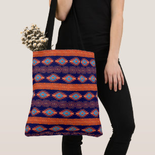 Southwestern navajo tribal pattern tote bag