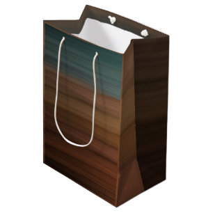 Southwestern Painted Desert Faux Wood Medium Gift Bag
