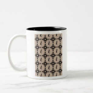 Southwestern Pattern 2 Two-Tone Coffee Mug