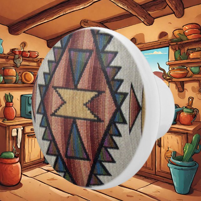 Southwestern pattern ceramic knob (Creator Uploaded)