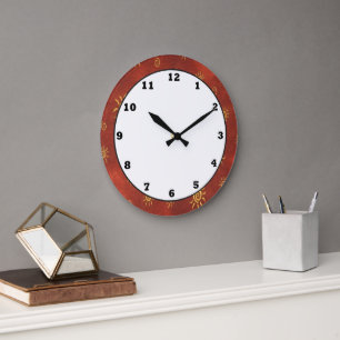 Southwestern pattern fun wall clock