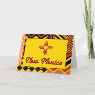 Southwestern Pattern New Mexico Santa Fe Card