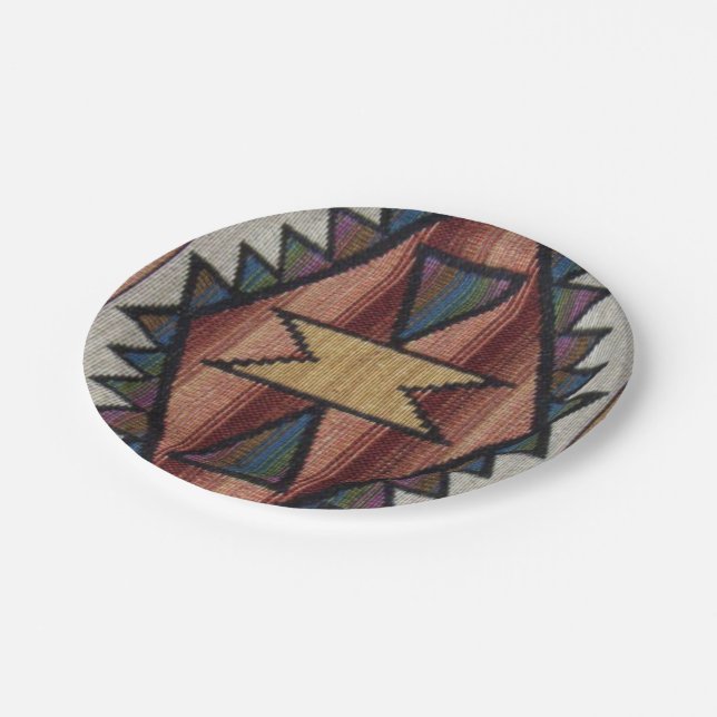 Southwestern pattern party paper napkins paper plate (Angled)