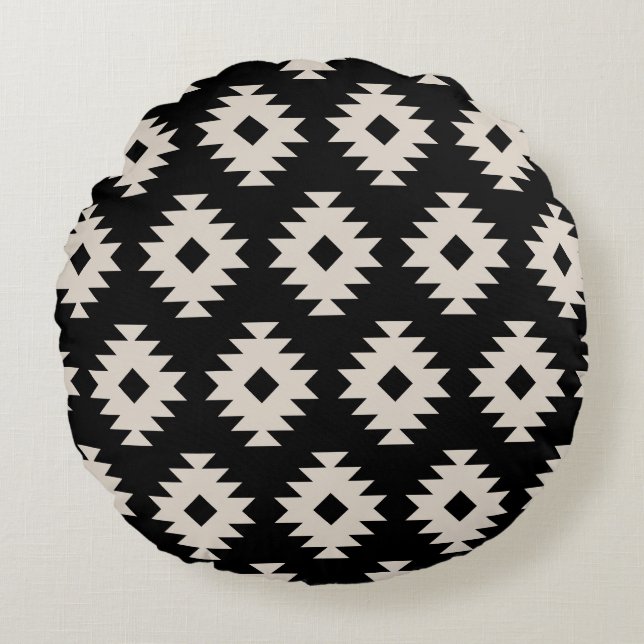 Southwestern Pattern Round Cushion (Front)
