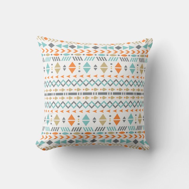 Southwestern Print Pillows Modern Geometric Tribal (Front)