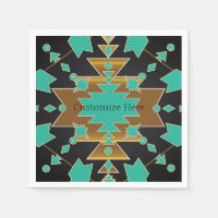 Southwestern Ranch Turquoise Black & Gold Party