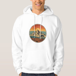 Southwestern Retro Mountain Sunset T-Shirt Hoodie