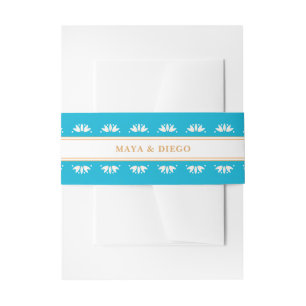 Southwestern Santa Fe Belly Band For Invitations Invitation Belly Band