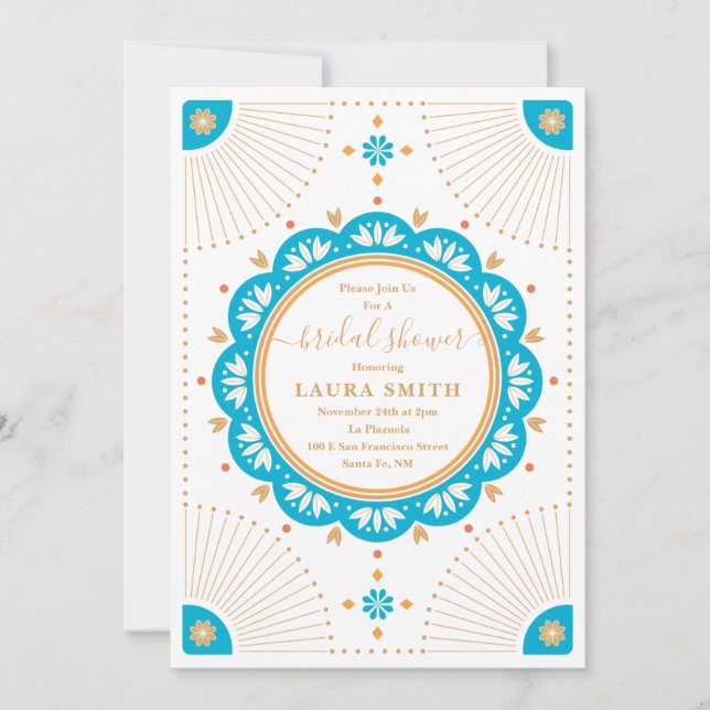 Southwestern Santa Fe Bridal Shower Invitation (Front)