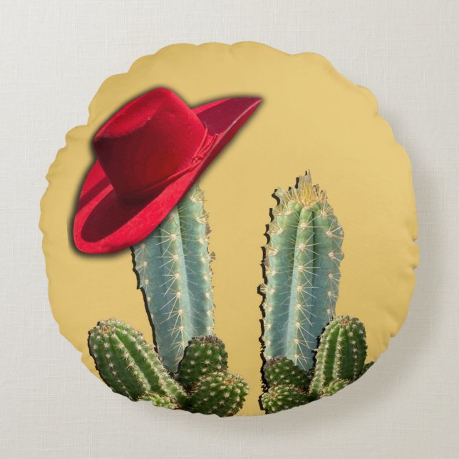 Southwestern Scene Round Cushion (Front)