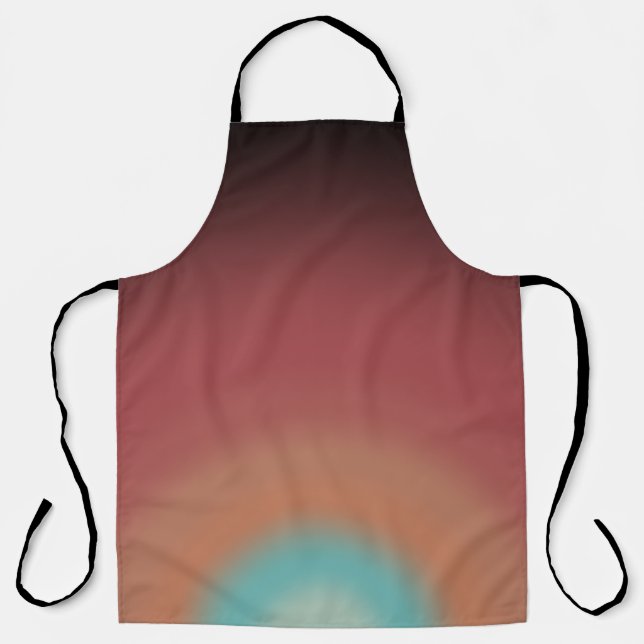 Southwestern Southwest Desert Rainbow Art Design Apron (Front)