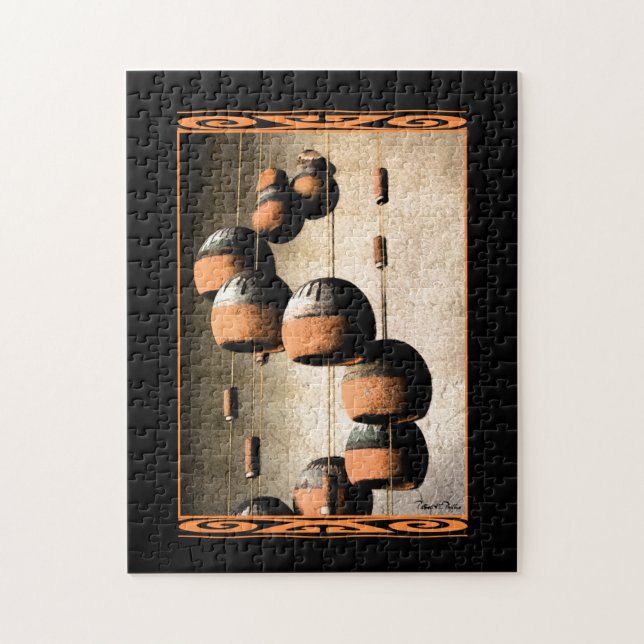 Southwestern Spiralled Clay Wind Chimes Still Life Jigsaw Puzzle (Vertical)
