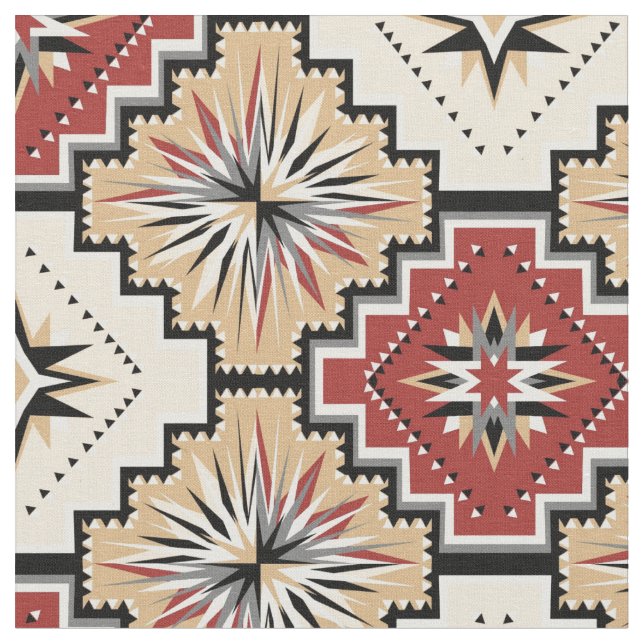 Southwestern Starburst Fabric (Close Up)