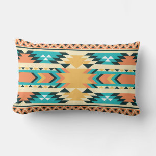 Southwestern Style Boho Pattern Lumbar Cushion
