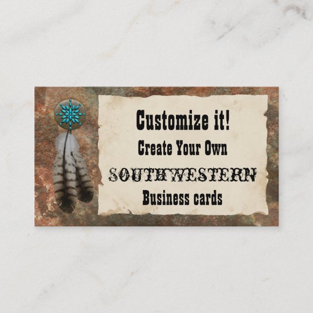Southwestern Style Business Card (Front)