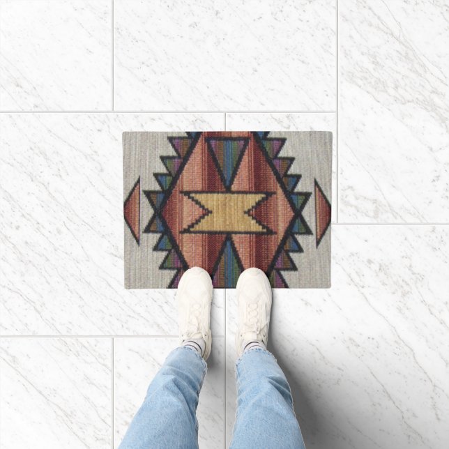 Southwestern style pattern door mat (Indoor)