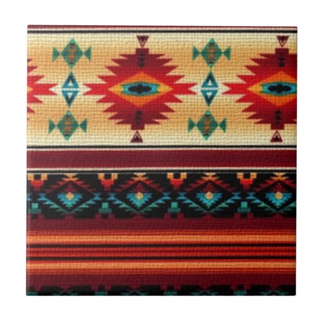 Southwestern Style Pattern Tile (Front)