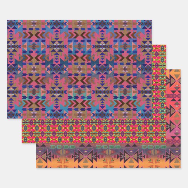 Southwestern Style | Sunset Skies Wrapping Paper Sheet (Set)