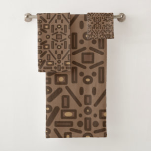Southwestern Tribal Abstract Pattern Art Design Bath Towel Set