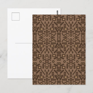 Southwestern Tribal Abstract Pattern Art Design Postcard