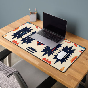Southwestern Tribal Aztec Geometric Boho Desk Mat
