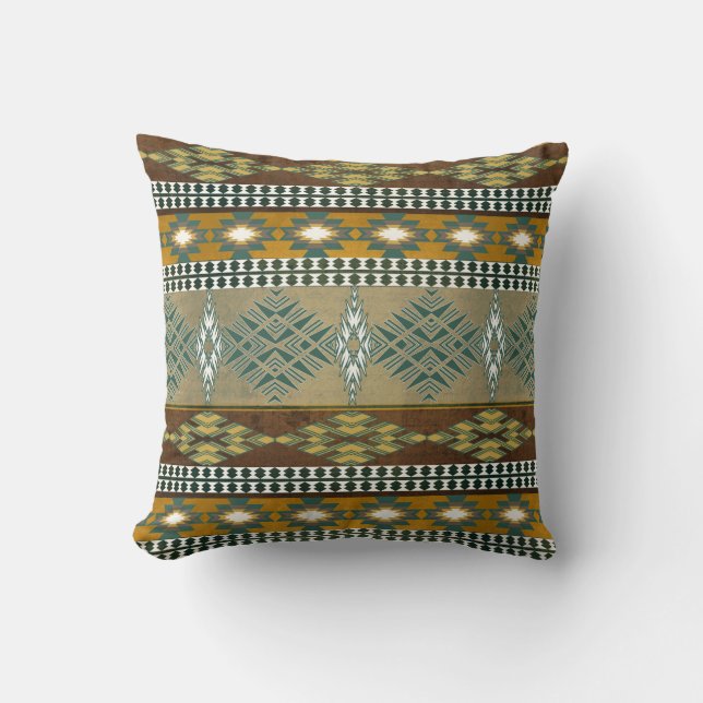 Southwestern tribal pattern cushion (Front)