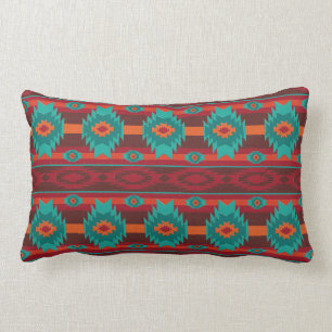 Southwestern tribal pattern lumbar cushion